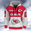 Kansas City Chiefs DMHT2733 3D Half-zip Hoodie
