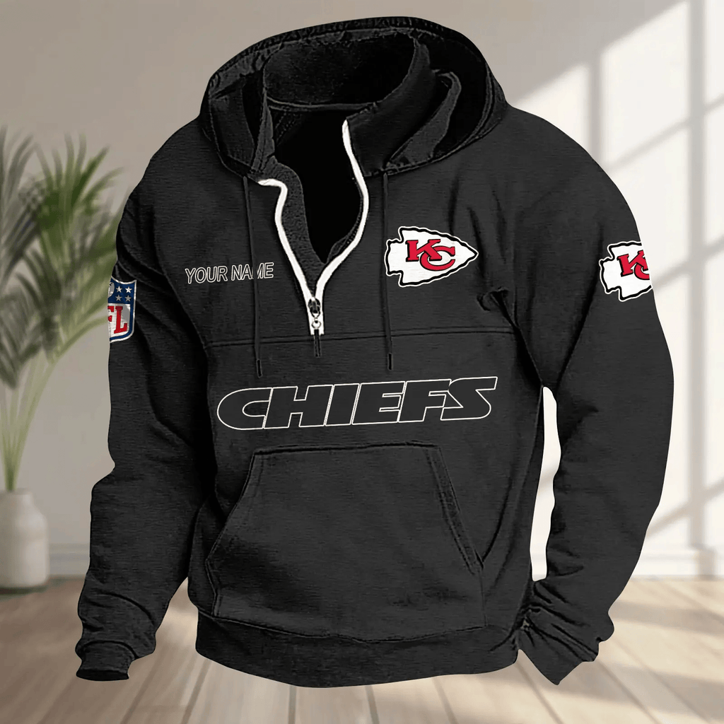 Kansas City Chiefs Half-zip Hoodie SPTHZHC016
