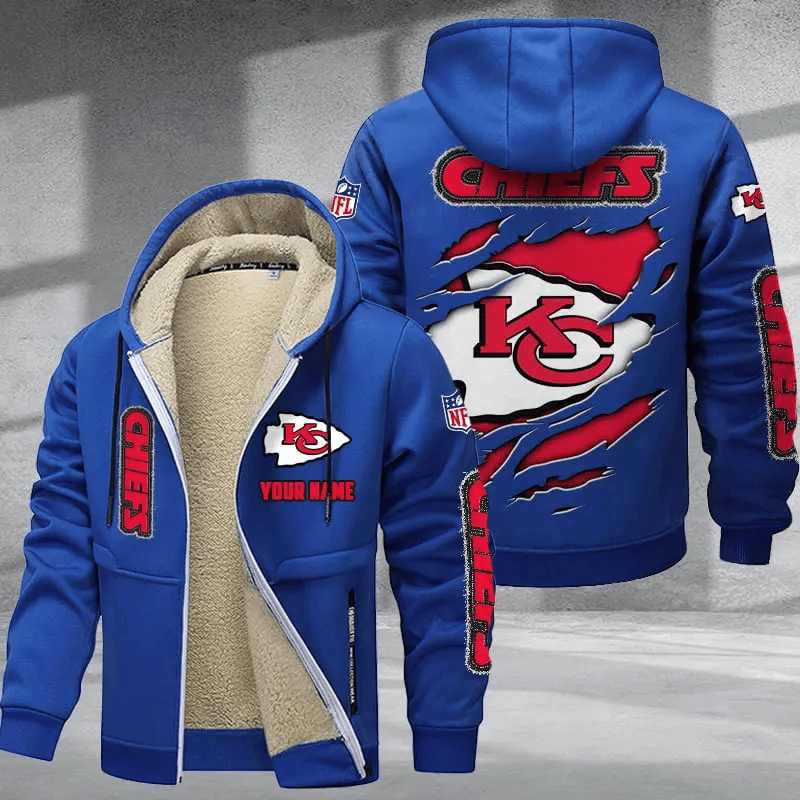 Kansas City Chiefs DMTZ0369 Premium Thick Zip-Up Hoodie